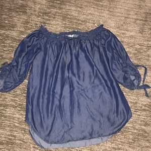 Off the shoulder tencel top XXL